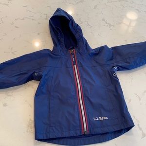 Toddler boys LL Bean Navy Raincoat 12-18 mo.